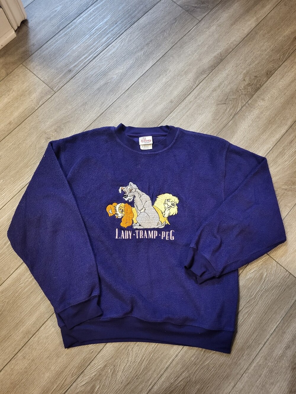 Vintage Y2k Lady And The Tramp Fuzzy Crewneck